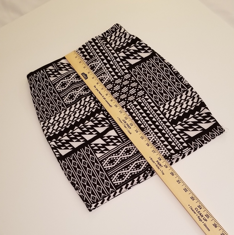 Black and White short skirt